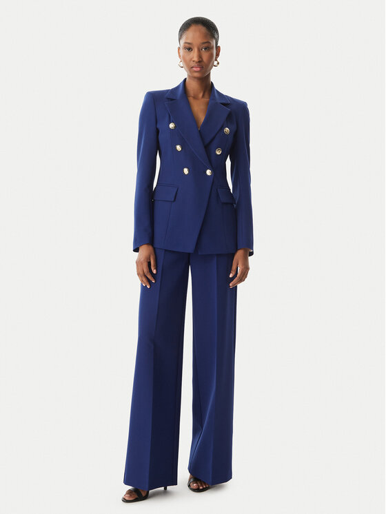Maryley Maryley Pantaloni din material 26EB680/43FR Bleumarin Regular Fit