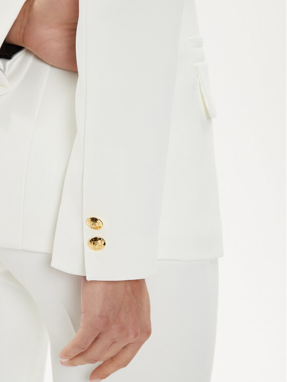 Elisabetta Franchi Elisabetta Franchi Sako GI-094-46E2-V500 Biela Regular Fit