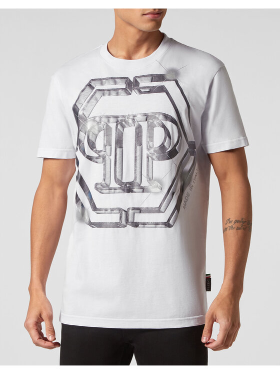 PHILIPP PLEIN PHILIPP PLEIN T-shirt 883 Bianco Regular Fit