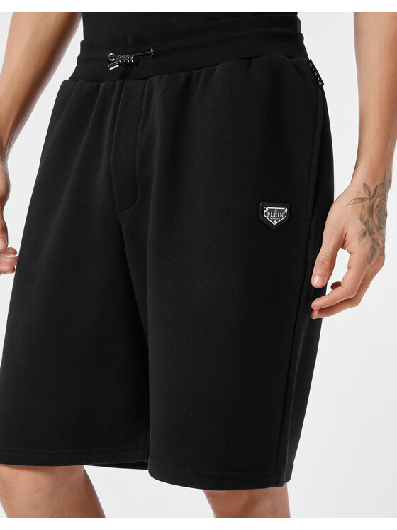 PHILIPP PLEIN PHILIPP PLEIN Szorty 25581 Czarny Jogger Fit