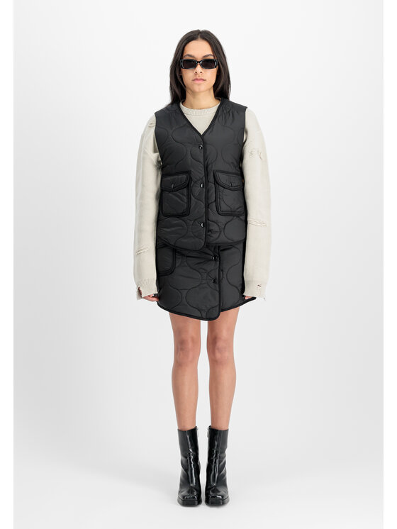 Alpha Industries Alpha Industries Kamizelka ALS Gilet Vest Women Czarny Regular Fit