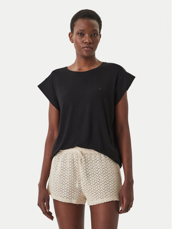 Emporio Armani Emporio Armani T-krekls EW003407 AF20240 UC001 Melns Regular Fit