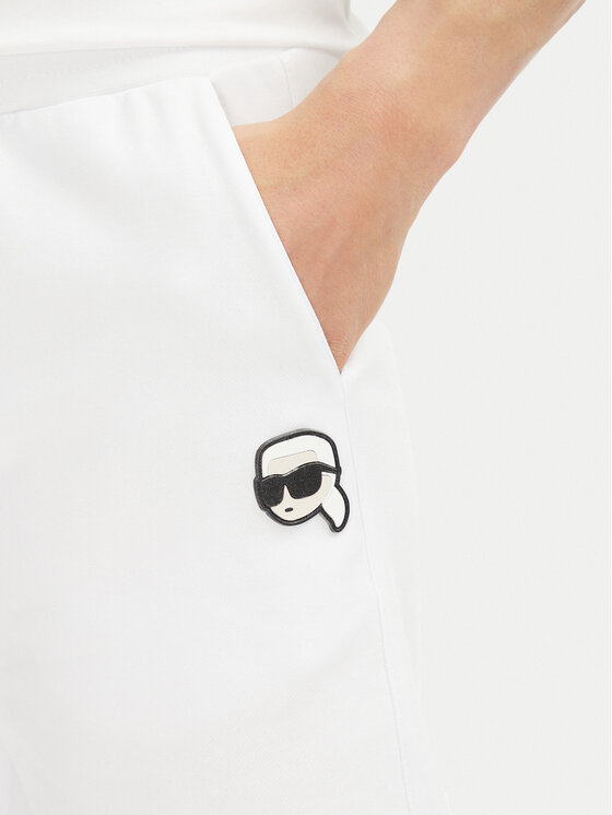 KARL LAGERFELD KARL LAGERFELD Sportske kratke hlače 705014 552900 Bijela Regular Fit