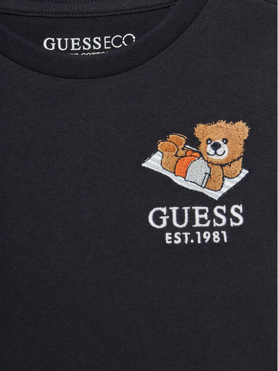 Guess Guess Тишърт N5GI08 K8HM4 Син Regular Fit