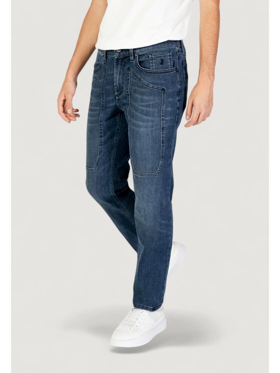 Jeckerson Jeckerson Jeansy JOHN 5 TASCHE TOPPA Niebieski To Fit