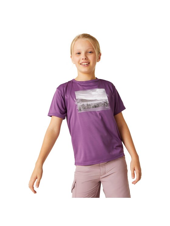 Regatta Regatta T-Shirt Alvardo VIII Fioletowy Short Fit