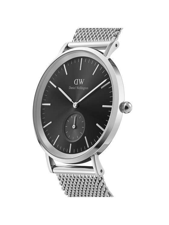 Daniel Wellington Daniel Wellington Zegarek Classic Multi-Eye Sterling Onyx DW00100711 Srebrny