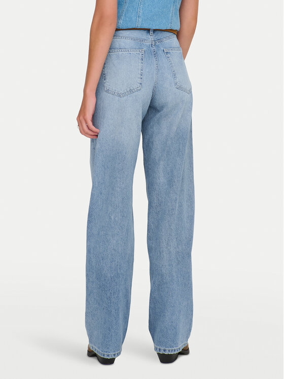 ONLY ONLY Jeans hlače Maddie 15361576 Modra Wide Leg