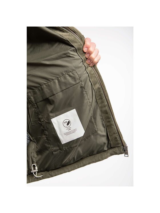 Jack Wolfskin Jack Wolfskin Kurtka zimowa NATURE CORDUROY JACKET M 1206331_4550 Zielony Classic Fit