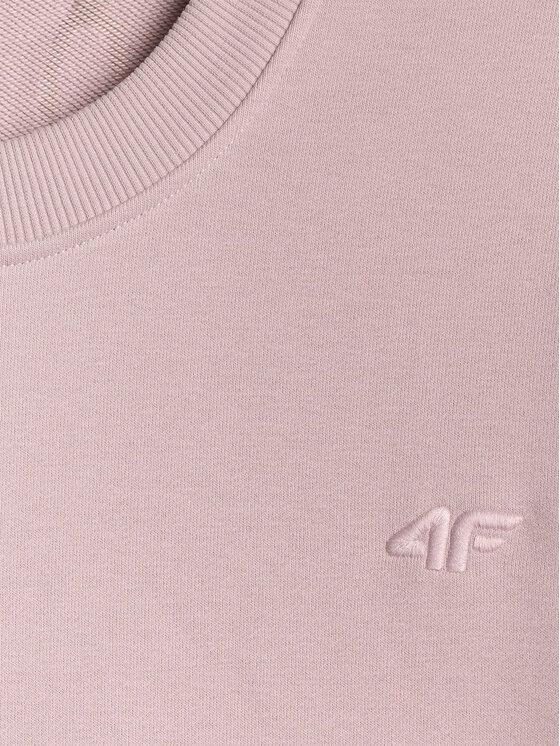 4F 4F Bluza BASIC+ Różowy jasny Loose Fit