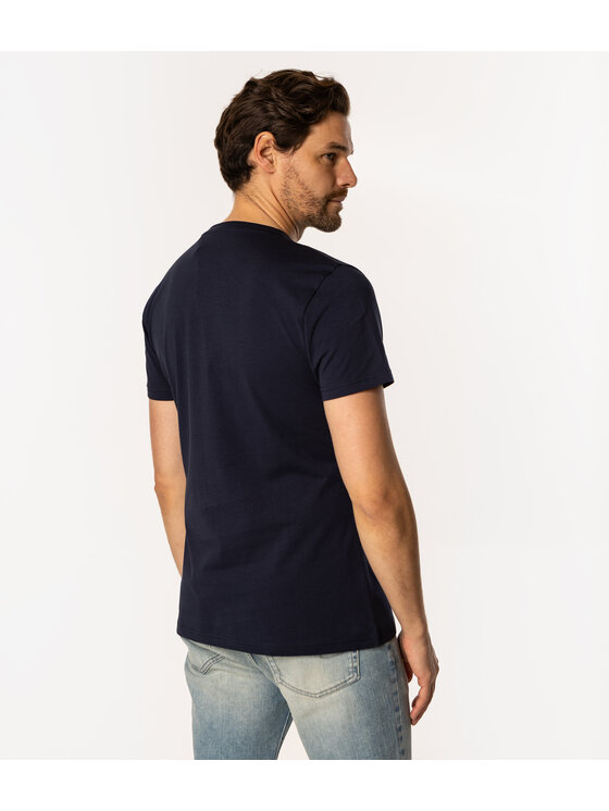 Lee Cooper Lee Cooper T-Shirt RUN CLUB 1160 Granatowy Regular Fit