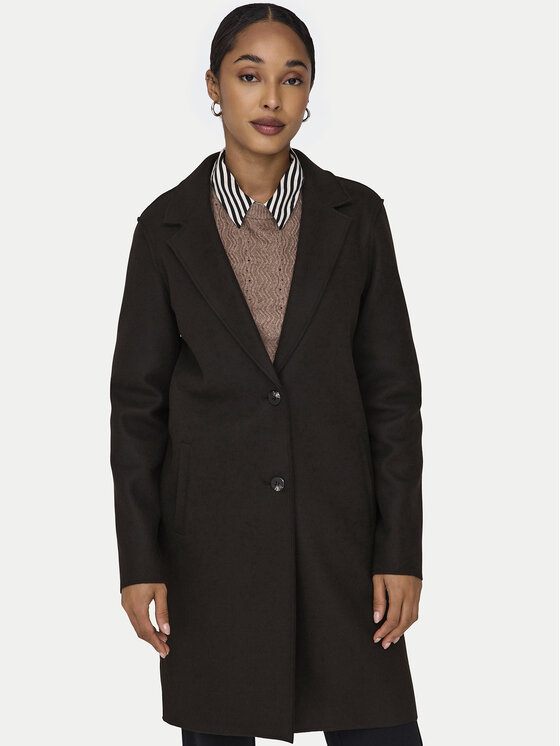 ONLY ONLY Kevad-sügis mantel 15213300 Pruun Regular Fit
