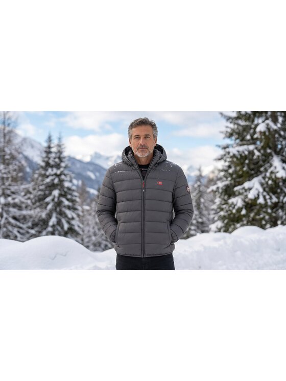Geographical Norway Geographical Norway Kurtka przejściowa WA1459H/GN-DARK GREY Szary Reglan Fit
