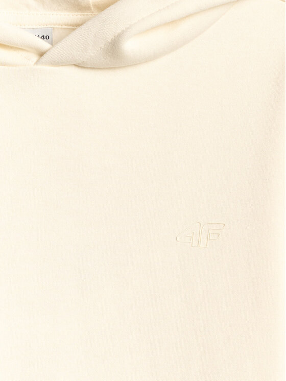 4F 4F Bluza BASIC+ Kremowy Loose Fit