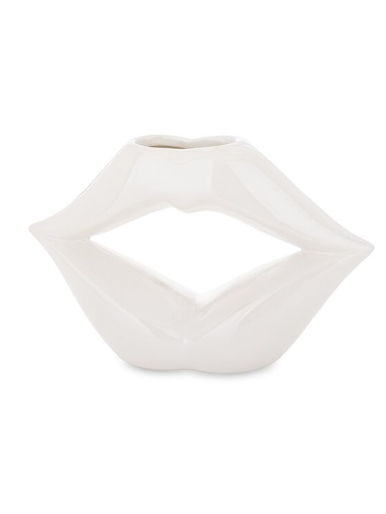 MIAhome MIAhome Wazon ceramiczny 13x20x6,5 cm USTA Biały