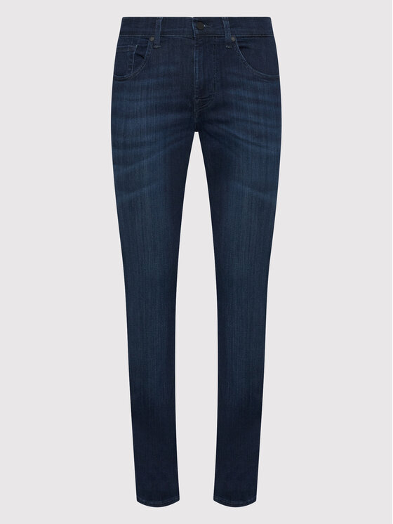7 For All Mankind 7 For All Mankind Farmer Luxe Performance Plus JSMSA230IP Sötétkék Slim Fit