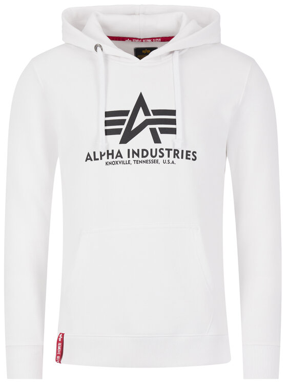 Alpha Industries Alpha Industries Mikina Basic Hoody 178312 Biela Regular Fit