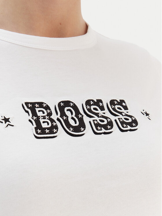 BOSS BOSS T-Shirt Endora 50545287 Biały Regular Fit