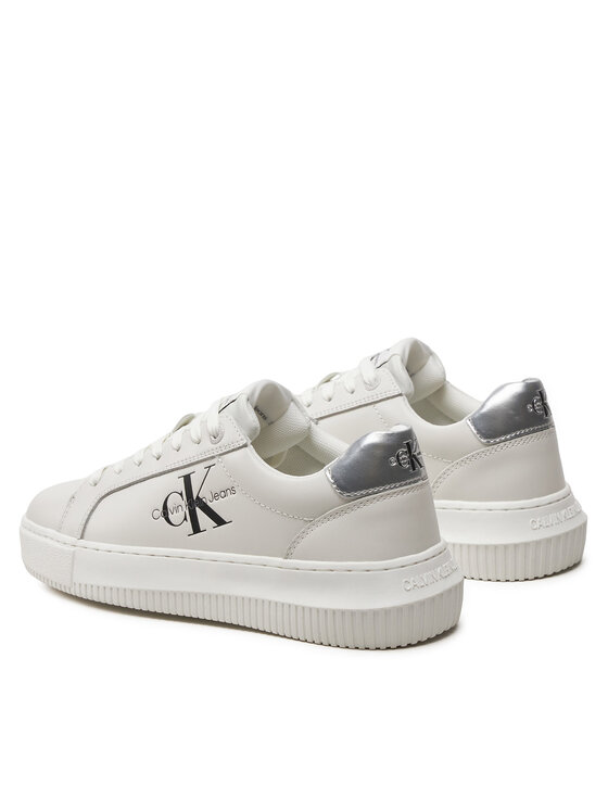 Calvin Klein Jeans Calvin Klein Jeans Tossud Chunky Cupsole Laceup Lth Ml Mtl YW0YW01476 Valge