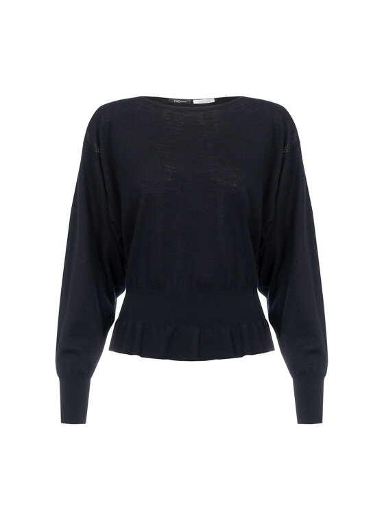 Deni Cler Milano Deni Cler Milano Sweter T-DC-S469-F5-90-90-1 Czarny Regular Fit