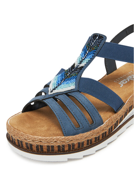 Rieker Rieker Sandalen V7909-12 Dunkelblau