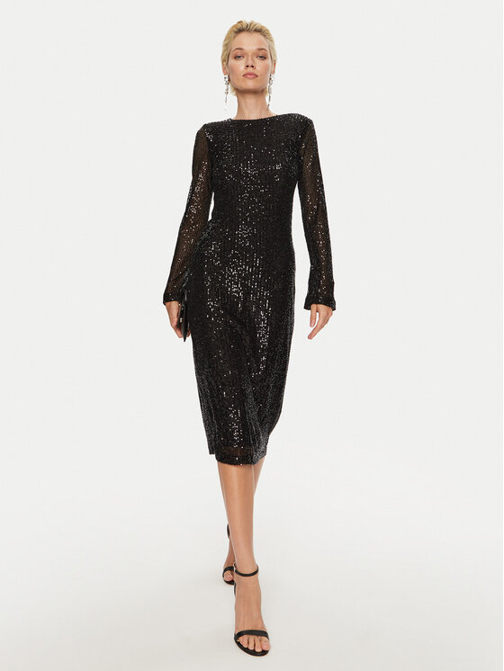 Bruuns Bazaar Bruuns Bazaar Kokteilinė suknelė Ellliane BBW4190 Juoda Slim Fit