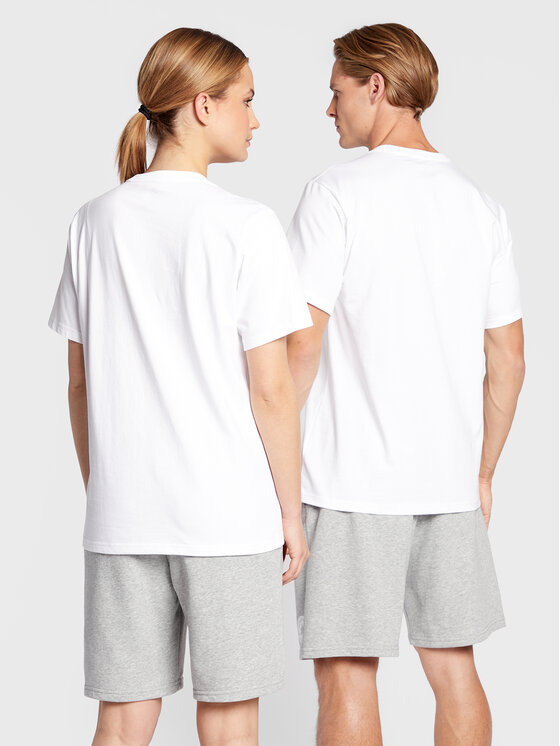 Converse Converse T-Shirt Unisex Star Chevron 10024067-A02 Biały Regular Fit