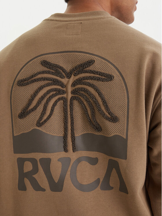 RVCA RVCA Pulóver Palm Crest EVYSF00141 Bézs Boxy Fit