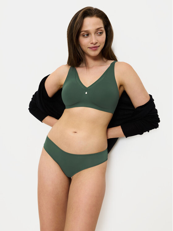 Triumph Triumph Braziljske spodnje hlačke Lovely Micro 10182554 Zelena
