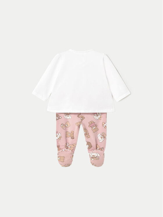 Mayoral Mayoral Komplet bluzka i półśpiochy 1588 Różowy Regular Fit