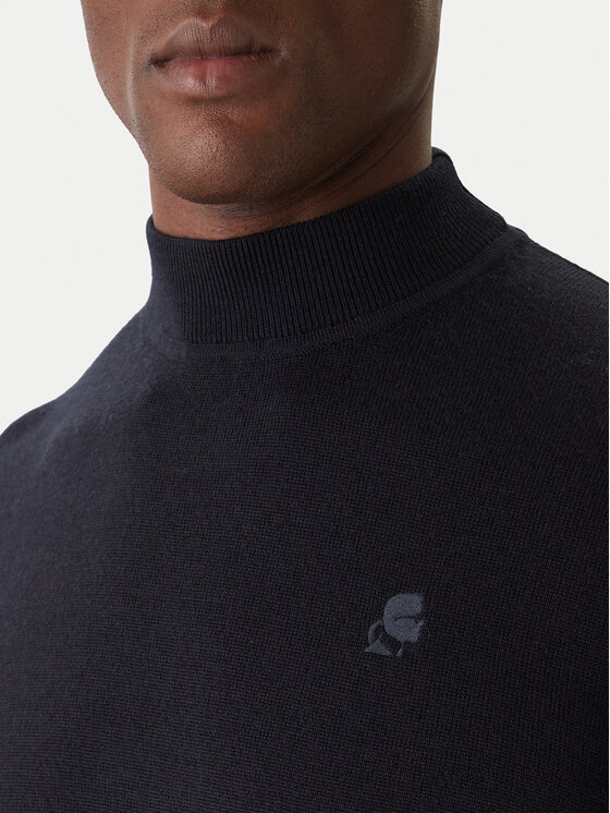KARL LAGERFELD KARL LAGERFELD Rollkragenpullover 655002 554399 Dunkelblau Slim Fit