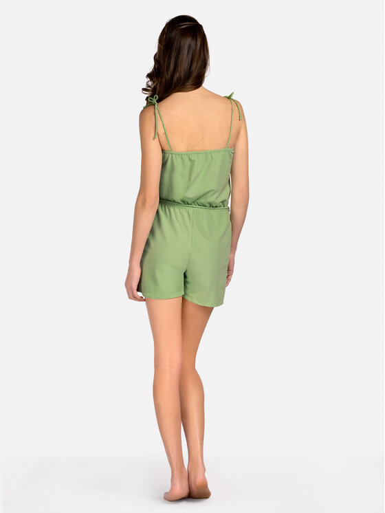 Miss Lou Miss Lou Kombinezon O-OE1-Z Zielony Regular Fit