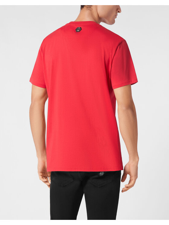 PHILIPP PLEIN PHILIPP PLEIN T-Shirt 22609 Czerwony Regular Fit