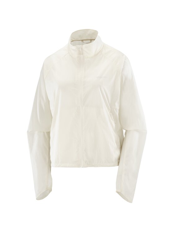 Salomon Salomon Kurtka do biegania SHAKEout FLY JKT W Beżowy Reglan Fit