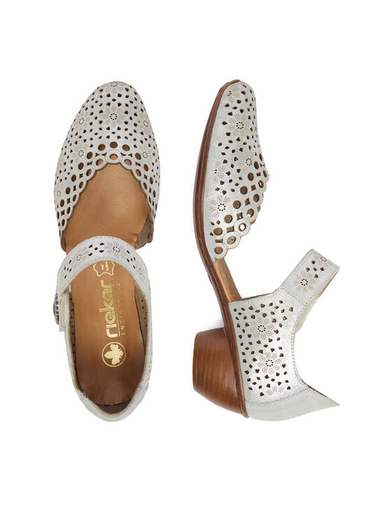 Rieker Rieker Pantofi 43753-90 Argintiu