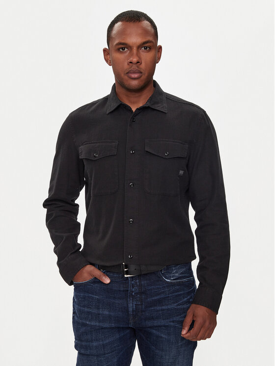 G-Star Raw Cămașă Marine D24963-D454 Negru Slim Fit