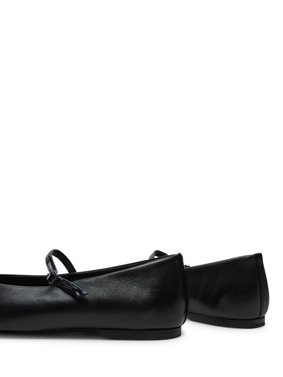 Calvin Klein Calvin Klein Balerinke Mary Jane Ballerina - Lth HW0HW02307 Črna