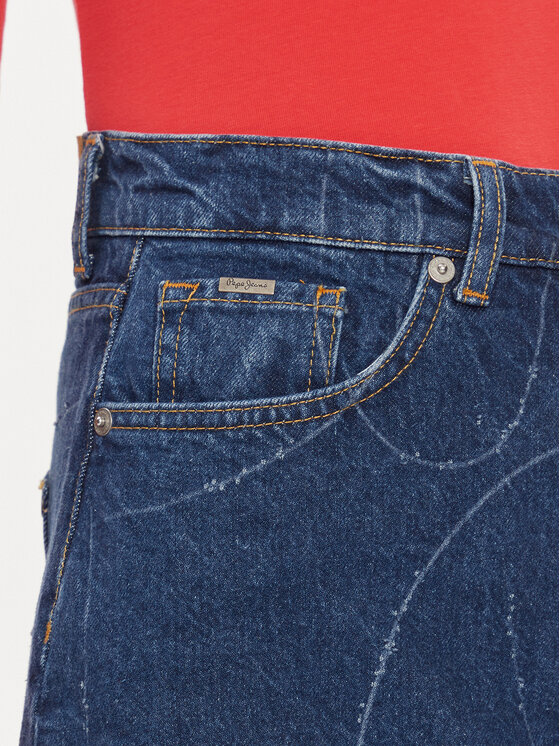 Pepe Jeans Pepe Jeans Džínsová sukňa Winnie PL901097 Tmavomodrá Regular Fit