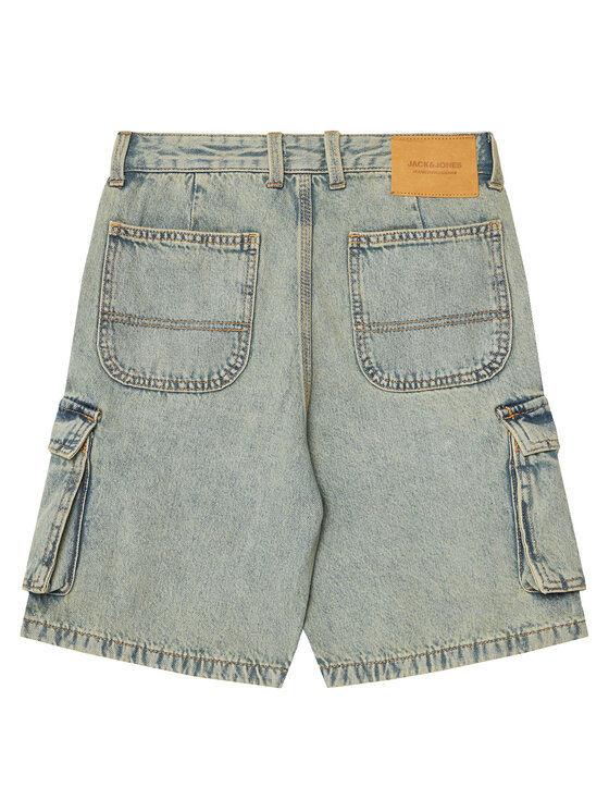 Jack&Jones Junior Jack&Jones Junior Szorty jeansowe Alex 12278977 Niebieski Baggy Fit