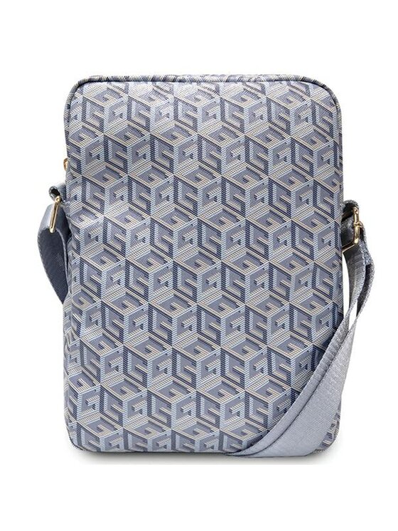 Guess Guess Etui na telefon GCube Stripe Tablet Bag Niebieski