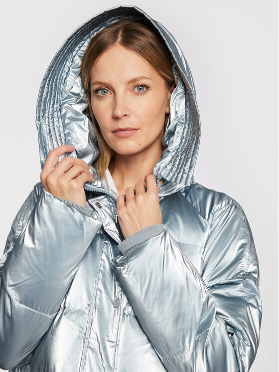 Rinascimento Rinascimento Télikabát CFC0109089003 Kék Relaxed Fit