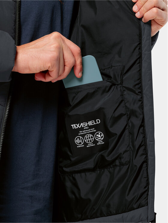 Jack Wolfskin Jack Wolfskin Žieminė striukė Karolinger Jkt 1207831 Juoda Regular Fit