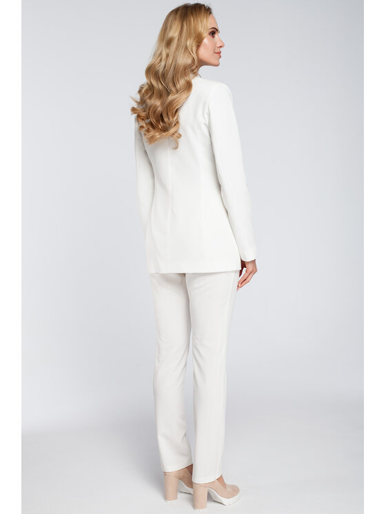Made of Emotion Made of Emotion Marynarka M304 Biały Casual Fit