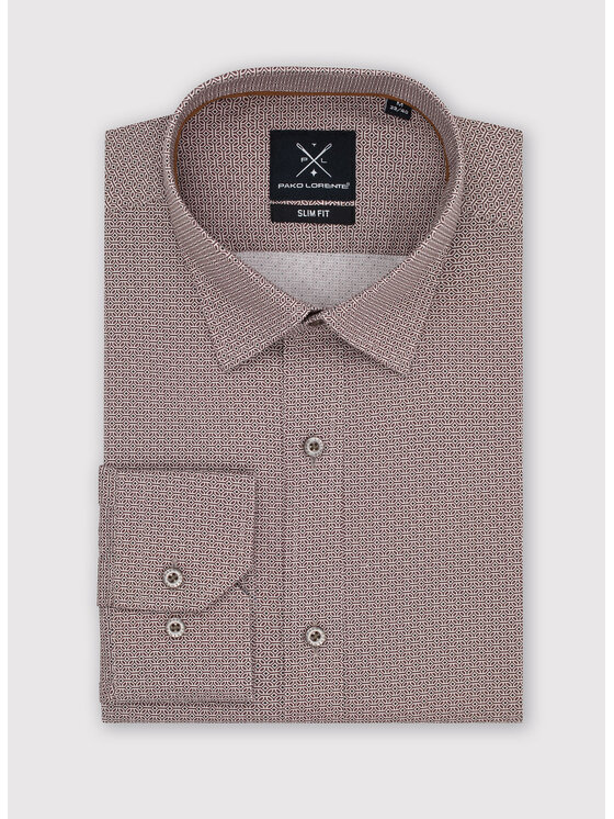 Pako Lorente Pako Lorente Koszula P22WF-1X-052 Brązowy Slim Fit