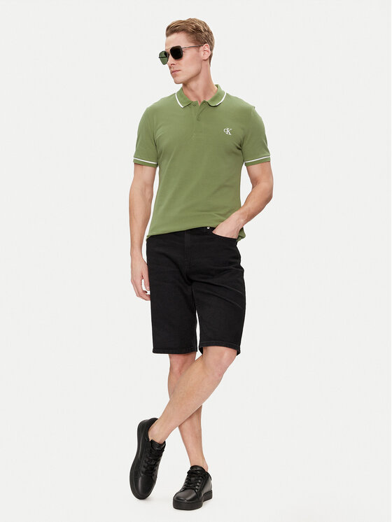 Calvin Klein Jeans Calvin Klein Jeans Polo J30J315603 Zelena Slim Fit