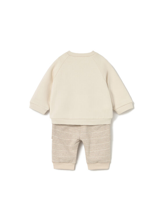 Mayoral Mayoral Set od 2 para trenirki i 2 majice 2639 Bež Regular Fit