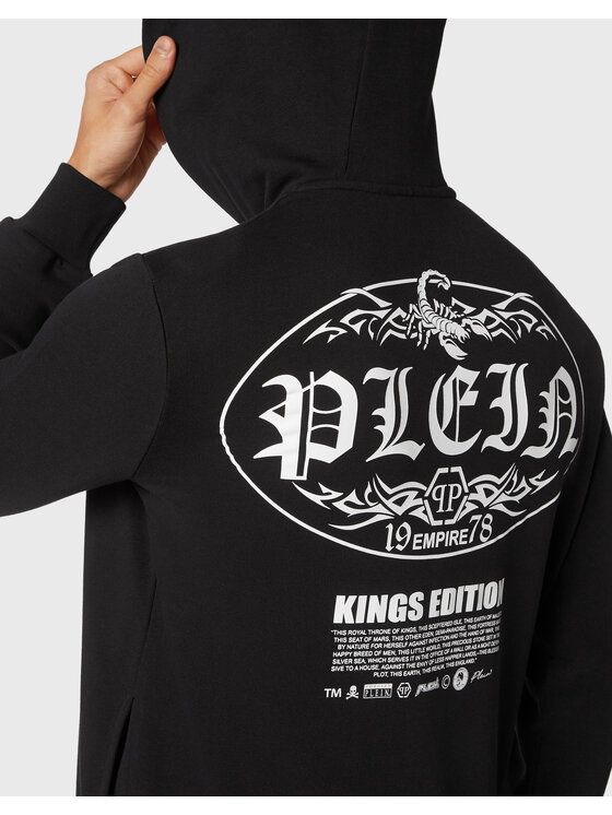 PHILIPP PLEIN PHILIPP PLEIN Bluza 11815 Czarny Athletic Fit