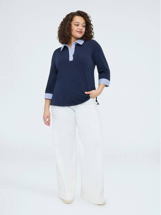 Fiorella Rubino Fiorella Rubino T-shirt G04UL008931N0Z4 Blu A-Line Fit