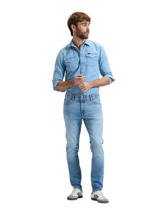 Lee Lee Jeansy 112377685 Niebieski Slim Fit