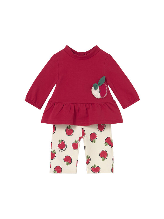 Mayoral Mayoral Komplet bluza in legice 2634 Rdeča Regular Fit